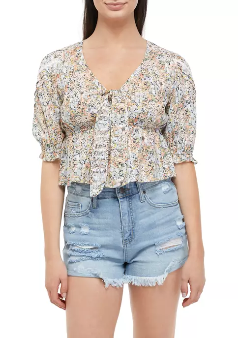 Hot Sale 💯 TRUE CRAFT Tie Front Blouse 👏 6 Hot Sale 💯 TRUE CRAFT Tie Front Blouse 👏 - Image 4