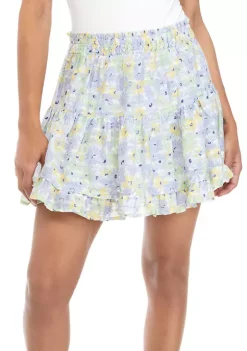Budget ✔️ TRUE CRAFT Floral Printed Tiered 👗 Skirt 🔔 -True Craft Clothing Store Belk 2005