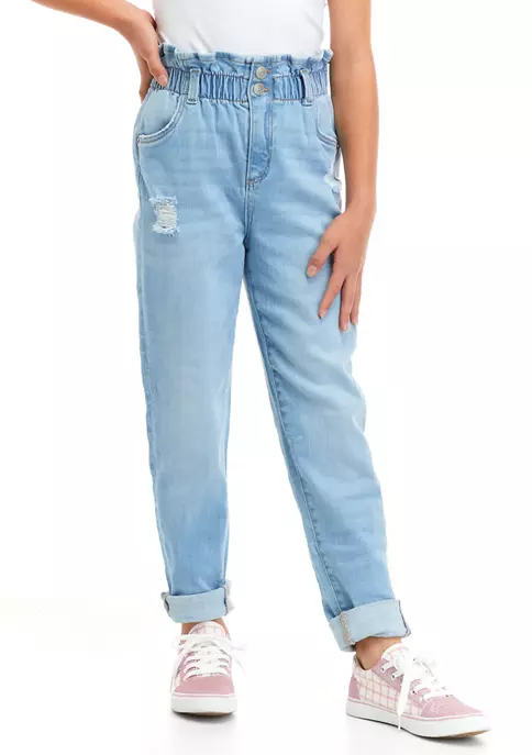 Wholesale 😀 TRUE CRAFT 👧 Girls 7-16 High Rise Paper Bag 👖 Jeans 👍 6 Wholesale 😀 TRUE CRAFT 👧 Girls 7-16 High Rise Paper Bag 👖 Jeans 👍 - Image 4