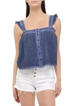 Outlet 💯 TRUE CRAFT Gauze Tank Top 🎁 -True Craft Clothing Store Belk 2051
