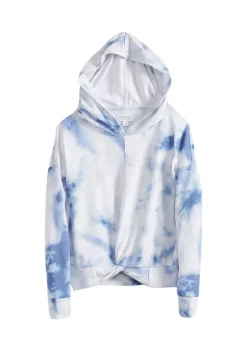 Best Pirce 🔔 TRUE CRAFT 👧 Girls 7-16 Tie Dye Twist Front Hoodie ✔️