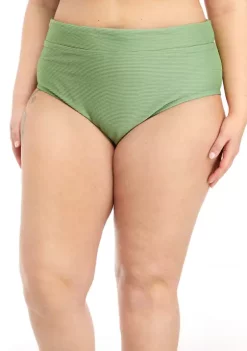 Top 10 💯 TRUE CRAFT Plus Size Solid Rib High Waist Swim Bottoms 🛒 -True Craft Clothing Store Belk 2099