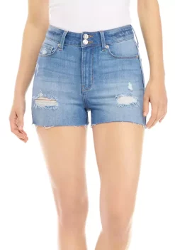 Best deal 🧨 TRUE CRAFT High Rise Stretch Double Button Shorts 🌟 -True Craft Clothing Store Belk 2121