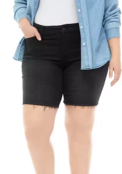 New ๐ TRUE CRAFT Plus Size Mid-Rise Stretch Bermuda Shorts ๐ฅฐ