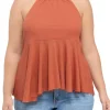 Wholesale 🔥 TRUE CRAFT Plus Size Waffle Halter Tank 🔥 -True Craft Clothing Store Belk 2130