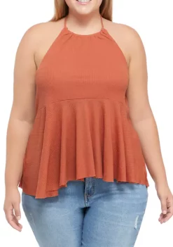Wholesale 🔥 TRUE CRAFT Plus Size Waffle Halter Tank 🔥 -True Craft Clothing Store Belk 2133