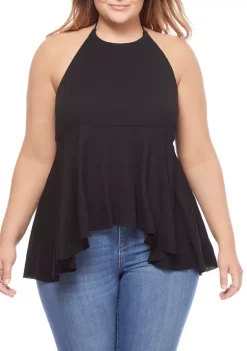 Wholesale 🔥 TRUE CRAFT Plus Size Waffle Halter Tank 🔥 -True Craft Clothing Store Belk 2134