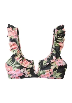 Wholesale ❤️ TRUE CRAFT Rio Floral Ruffle Bralette Swim Top 😍 -True Craft Clothing Store Belk 2246