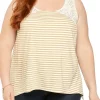 New 🤩 TRUE CRAFT Plus Size Yarn Dye Swing Tank 😍 -True Craft Clothing Store Belk 2247