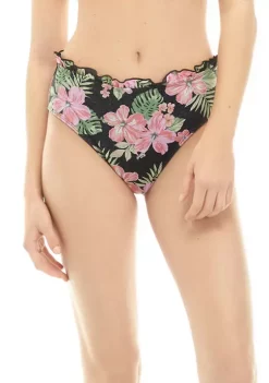Best reviews of ๐งจ TRUE CRAFT Rio Floral Ruffle High Waisted Swim Bottoms ๐งจ