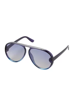 Buy ✔️ TRUE CRAFT Plastic Aviator 👓 Sunglasses - Blue 🎁
