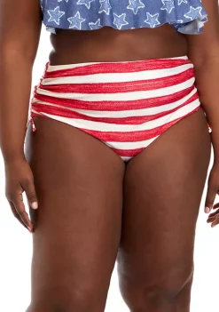 Coupon 💯 TRUE CRAFT Plus Size Spirit Star High-Waisted Swim Bottoms 🥰