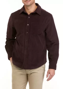 Budget 💯 TRUE CRAFT Corduroy Button Down 👚 Shirt 😍 -True Craft Clothing Store Belk 234