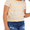 Outlet 😍 TRUE CRAFT 👧 Girls 7-16 Striped Smocked Waist Top 💯 -True Craft Clothing Store Belk 2419