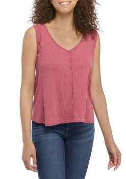 Hot Sale ❤️ TRUE CRAFT Waffle Knit Tank 🔥 -True Craft Clothing Store Belk 2445