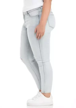 Cheapest 🛒 TRUE CRAFT Plus Size Mid Rise Skinny Denim 👖 Jeans 👍 -True Craft Clothing Store Belk 2464