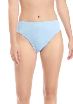 Budget 🛒 TRUE CRAFT Tropical Leaf High Waist Swim Bottoms 🌟