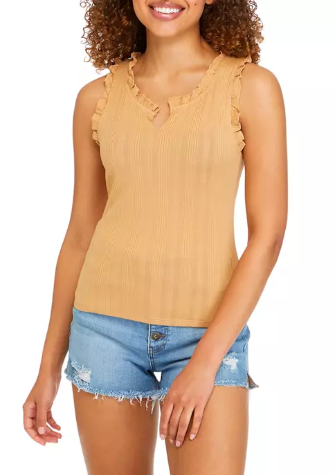 Brand new โค๏ธ TRUE CRAFT Ribbed Lettuce Trim Tank Top ๐ 3 Brand new โค๏ธ TRUE CRAFT Ribbed Lettuce Trim Tank Top ๐