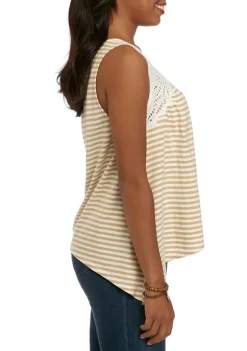 Best Sale 🎉 TRUE CRAFT Junior's Yarn Dyed Tank Top 😉 -True Craft Clothing Store Belk 2499