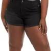 Buy 😀 TRUE CRAFT Plus Size High Rise Stretch Mom Shorts ⌛ -True Craft Clothing Store Belk 2506