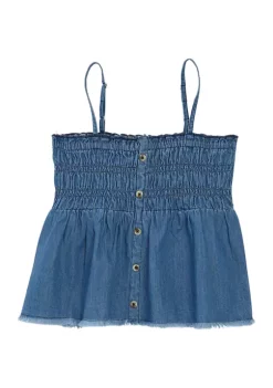 Outlet 🥰 TRUE CRAFT 👧 Girls 7-16 Washed Smock Tank 🔥