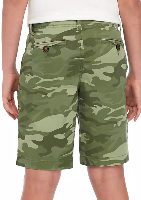 Budget 👏 TRUE CRAFT Boys 8-20 Flat Front Twill Camo Shorts ⌛ 4 Budget 👏 TRUE CRAFT Boys 8-20 Flat Front Twill Camo Shorts ⌛ - Image 2