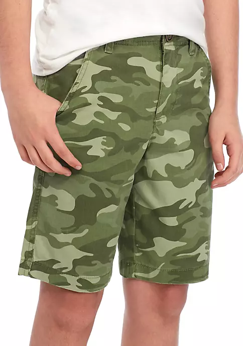Budget 👏 TRUE CRAFT Boys 8-20 Flat Front Twill Camo Shorts ⌛ 5 Budget 👏 TRUE CRAFT Boys 8-20 Flat Front Twill Camo Shorts ⌛ - Image 3