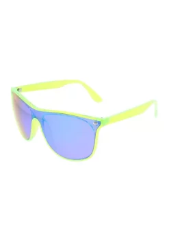 New 🥰 TRUE CRAFT Plastic Neon Shield 👓 Sunglasses ⌛