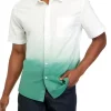 Flash Sale 🎁 TRUE CRAFT Short Sleeve Poplin Dip Dyed 👕 Shirt 🥰 -True Craft Clothing Store Belk 2662
