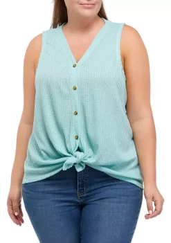 Coupon ๐ TRUE CRAFT Plus Size Tie Front Waffle Knit Tank Top ๐ 11 Coupon ๐ TRUE CRAFT Plus Size Tie Front Waffle Knit Tank Top ๐ -True Craft Clothing Store Belk 2708