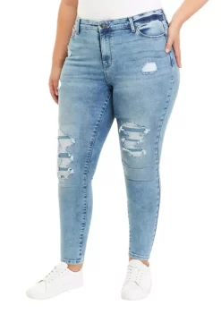 Best deal 🥰 TRUE CRAFT Plus Size High Rise Skinny 👖 Jeans 😀 -True Craft Clothing Store Belk 275