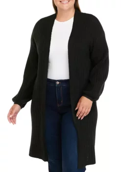 Cheapest 🔔 TRUE CRAFT Plus Size Long Sleeve Ribbed Cardigan 🧨 -True Craft Clothing Store Belk 2774