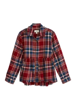 Cheapest 🌟 TRUE CRAFT 👧 Girls 7-16 Printed Peplum Button-Down Top ⭐ 13 Cheapest 🌟 TRUE CRAFT 👧 Girls 7-16 Printed Peplum Button-Down Top ⭐ -True Craft Clothing Store Belk 2793