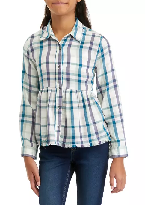 Cheapest 🌟 TRUE CRAFT 👧 Girls 7-16 Printed Peplum Button-Down Top ⭐ 8 Cheapest 🌟 TRUE CRAFT 👧 Girls 7-16 Printed Peplum Button-Down Top ⭐ - Image 7