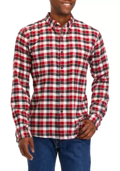Cheap ❤️ TRUE CRAFT Long Sleeve Flannel 👕 Shirt 🛒 -True Craft Clothing Store Belk 364