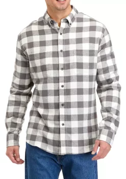 Cheap ❤️ TRUE CRAFT Long Sleeve Flannel 👕 Shirt 🛒 -True Craft Clothing Store Belk 370