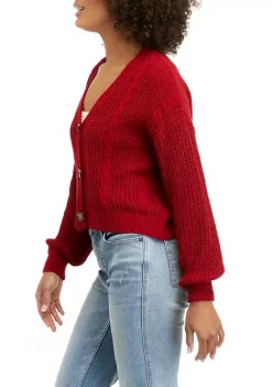 Best deal 🔥 TRUE CRAFT Long Sleeve Cropped Cardigan 😉 -True Craft Clothing Store Belk 409