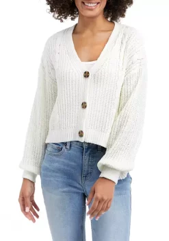 Best deal 🔥 TRUE CRAFT Long Sleeve Cropped Cardigan 😉 -True Craft Clothing Store Belk 410