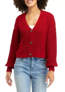 Best deal 🔥 TRUE CRAFT Long Sleeve Cropped Cardigan 😉 -True Craft Clothing Store Belk 412