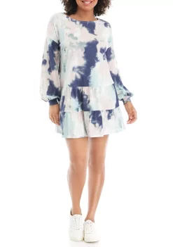 Best Pirce 🧨 TRUE CRAFT Juniors' Balloon Sleeve Tiered 👗 Dress ⭐ -True Craft Clothing Store Belk 488