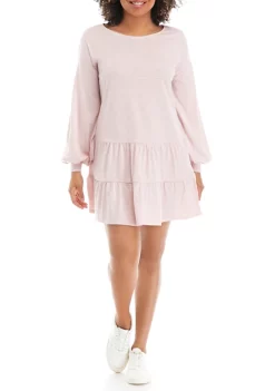 Best Pirce 🧨 TRUE CRAFT Juniors' Balloon Sleeve Tiered 👗 Dress ⭐ -True Craft Clothing Store Belk 490
