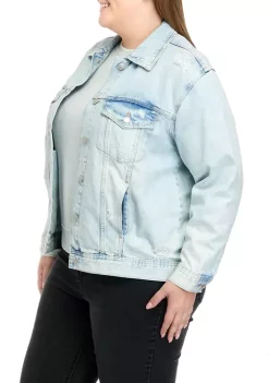 Top 10 🤩 TRUE CRAFT Plus Size Oversized Denim Jacket 🤩 -True Craft Clothing Store Belk 503