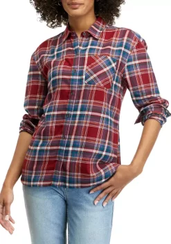 Best Sale 🔥 TRUE CRAFT Woven Button Down 👚 Shirt 💯 -True Craft Clothing Store Belk 516