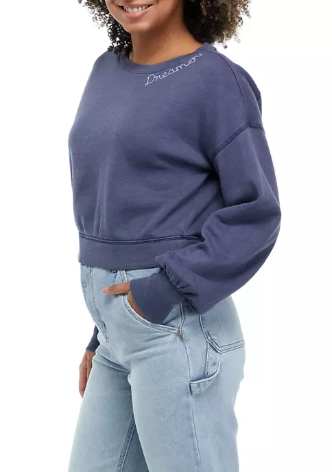 Cheapest โ๏ธ TRUE CRAFT Juniors' Long Sleeve Embroidered Cropped Sweatshirt ๐ 5 Cheapest โ๏ธ TRUE CRAFT Juniors' Long Sleeve Embroidered Cropped Sweatshirt ๐ - Image 3