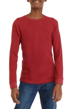 Budget 🥰 TRUE CRAFT Boys 8-20 Long Sleeve Waffle T-Shirt 💯 -True Craft Clothing Store Belk 563