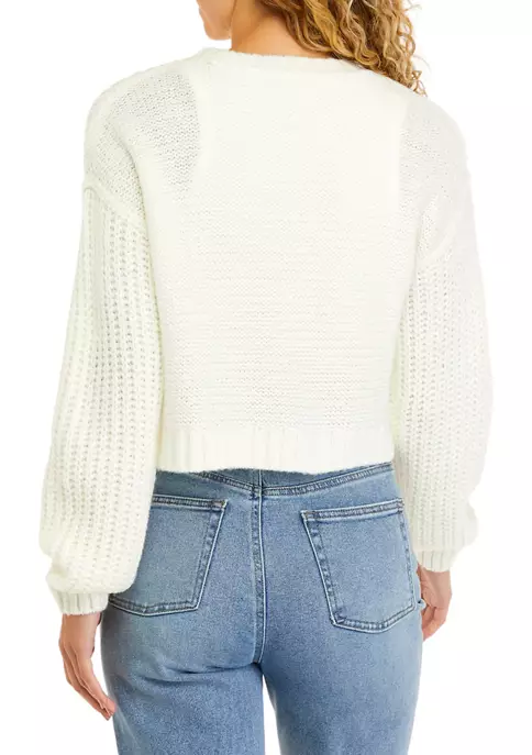 Outlet ๐ TRUE CRAFT Juniors' Mixed Cable Sweater ๐ฅ 4 Outlet ๐ TRUE CRAFT Juniors' Mixed Cable Sweater ๐ฅ - Image 2