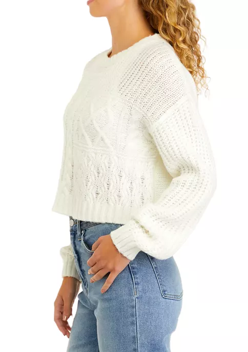 Outlet ๐ TRUE CRAFT Juniors' Mixed Cable Sweater ๐ฅ 5 Outlet ๐ TRUE CRAFT Juniors' Mixed Cable Sweater ๐ฅ - Image 3