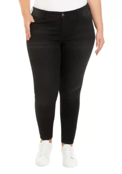New 🔥 TRUE CRAFT Plus Size Mid Rise Skinny Black 👖 Jeans 💯 -True Craft Clothing Store Belk 604