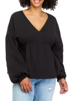 Discount 🎉 TRUE CRAFT Plus Size V-Neck Peasant Top ✨