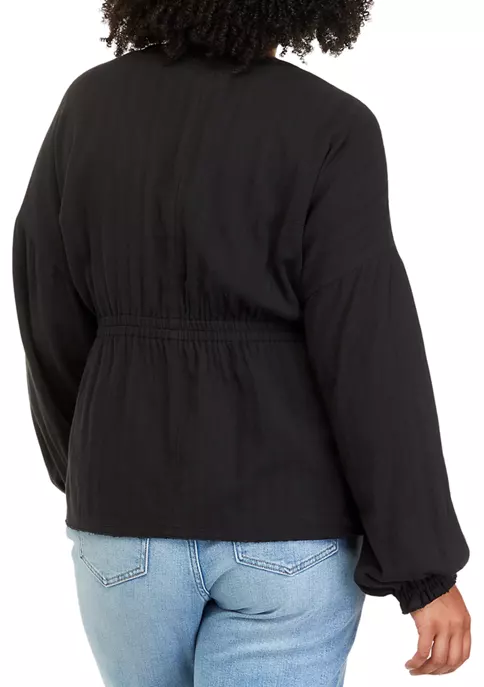 Discount 🎉 TRUE CRAFT Plus Size V-Neck Peasant Top ✨ 4 Discount 🎉 TRUE CRAFT Plus Size V-Neck Peasant Top ✨ - Image 2